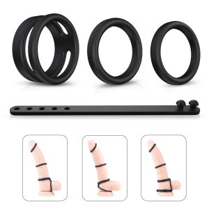 Cock Ring 4 Piece Set Anal injection vaginal syringe