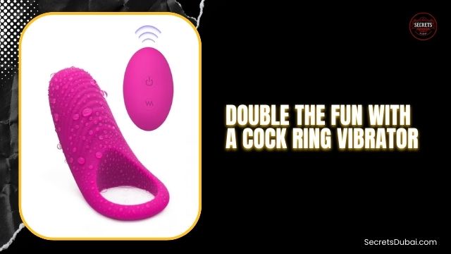 double the fun with cock ring vibrator